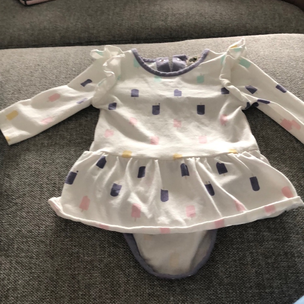 Monica and Andy let’s chill print dress
